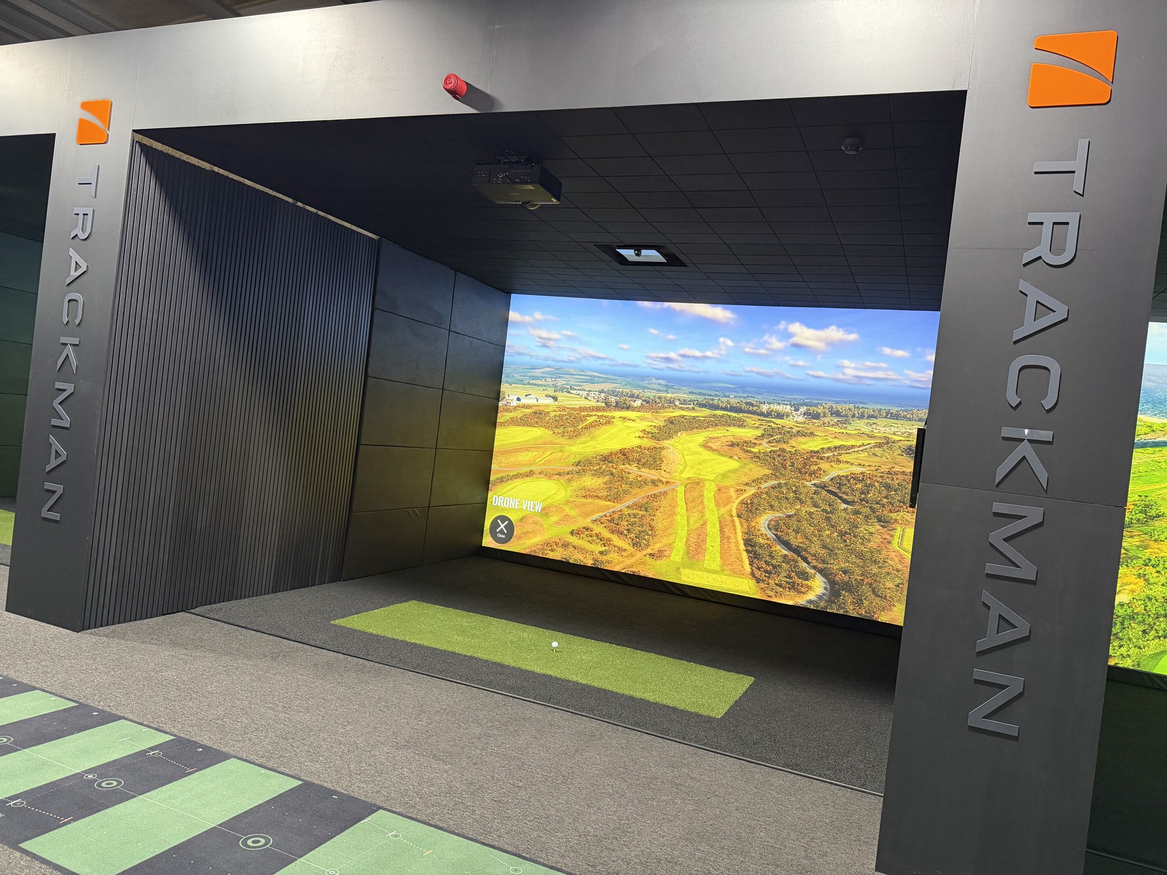 TrackMan iO simulator bay at PGP Golf Studio