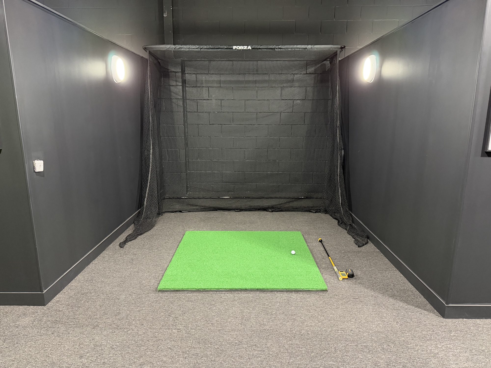 Hitting net with Foresight GC3 launch monitor